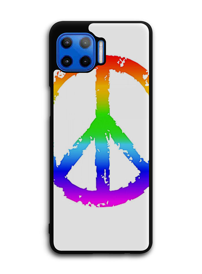 60S Peace Sign Logo Motorola Moto One 5G Case , Moto One 5G UW Case , Moto G 5G Plus Case