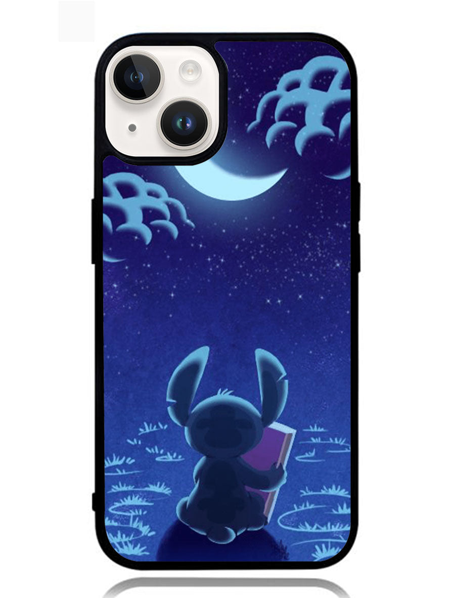 Disney Stitch Cartoon iPhone 14 Plus Case