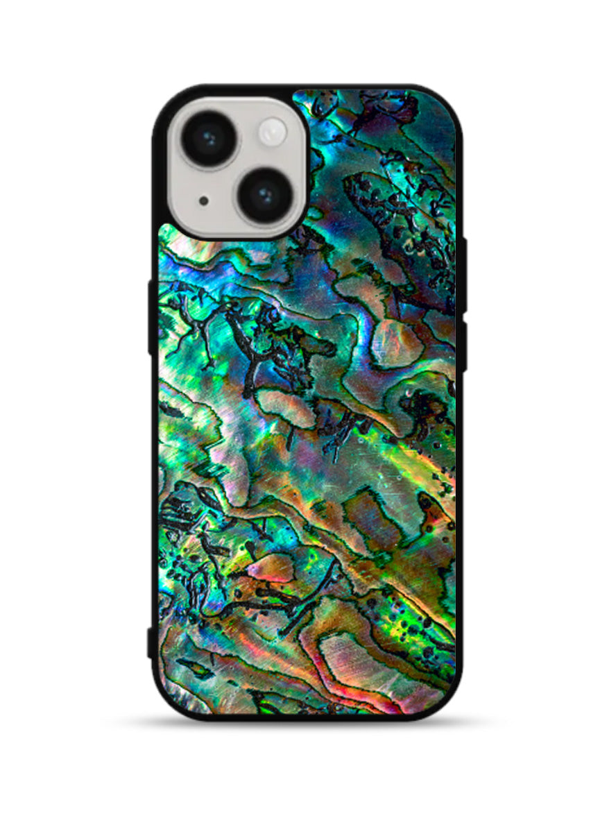 Luxury Blue Abalone iPhone 15 Plus Case