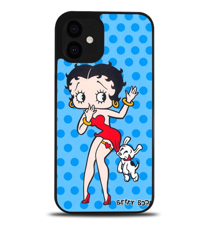 Betty Boop Blue Polkadot P0623 iPhone 12 Case