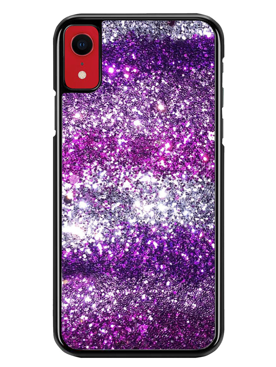 Pink Purple Silver Bling Sparkling Sparkles iPhone XR Case