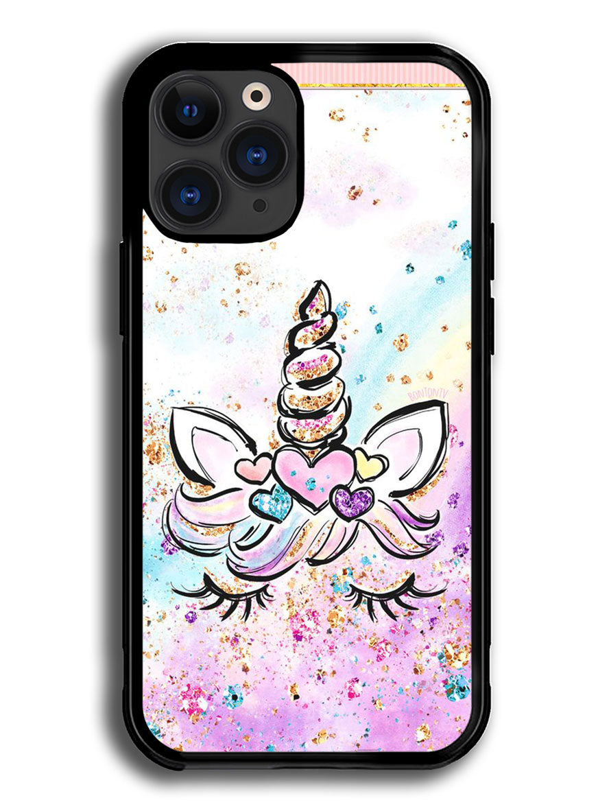 Cute Unicorn Sparkling iPhone 12 Pro Case