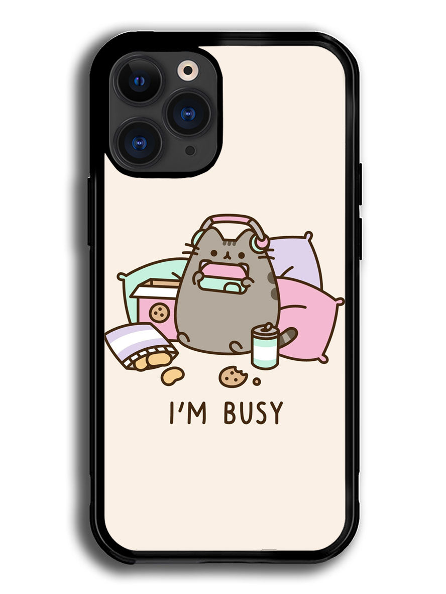 Pusheen The Cat Very Busy iPhone 12 Pro Case