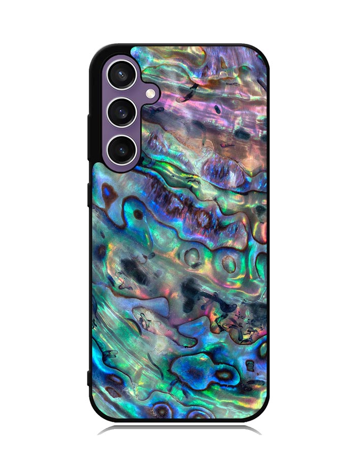 Red And Silver Abalone Samsung Galaxy S23 FE 5G Case