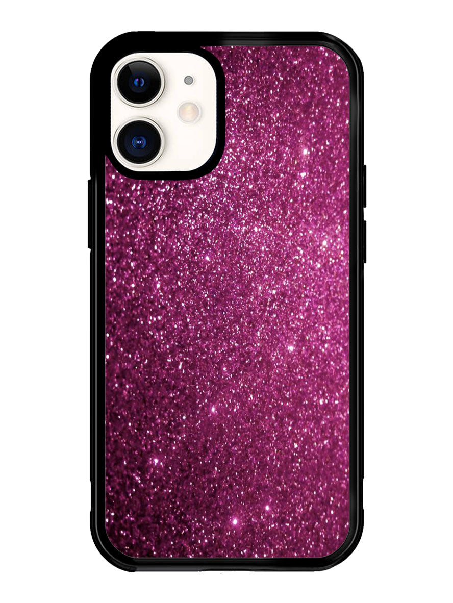 Purple Glitter iPhone 12 Mini Case