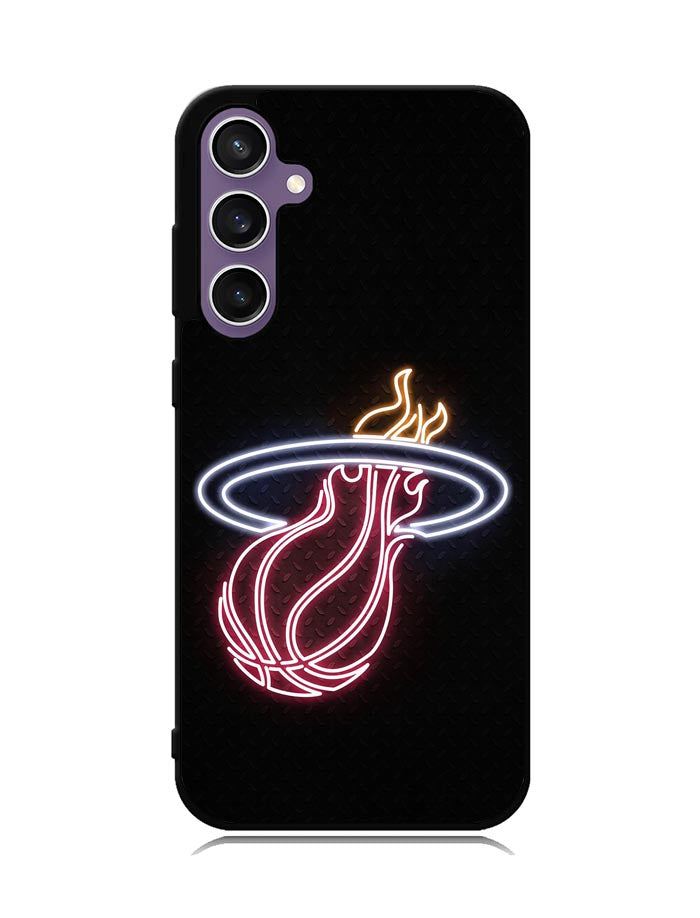 Miami Heat Neon Logo Samsung Galaxy S23 FE 5G Case