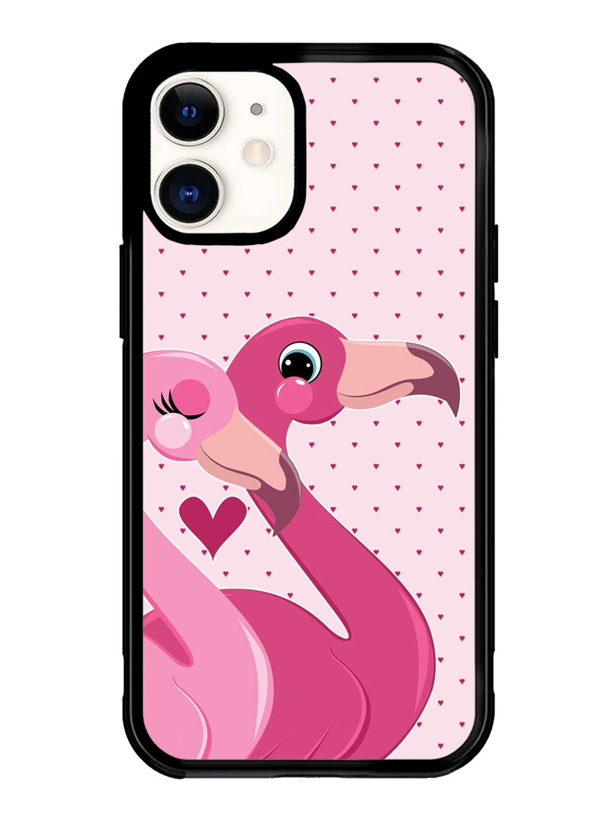 Flamingo Couple iPhone 12 Mini Case