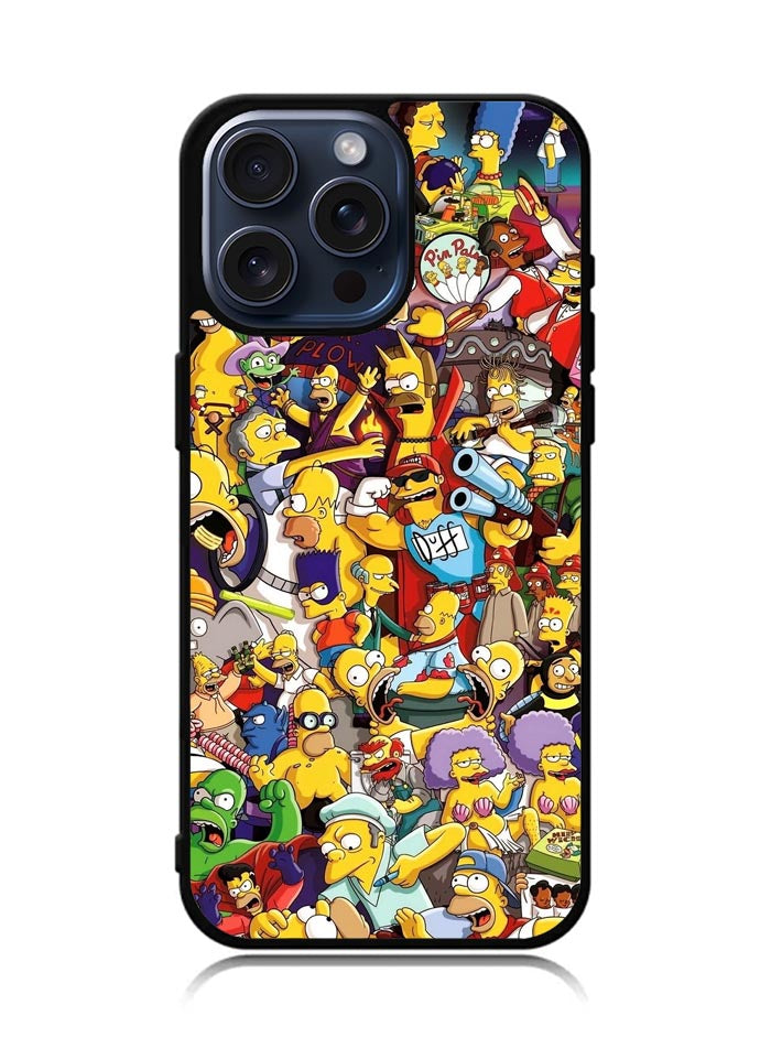 The Simpsons All Characters iPhone 15 Pro Case BLN9898