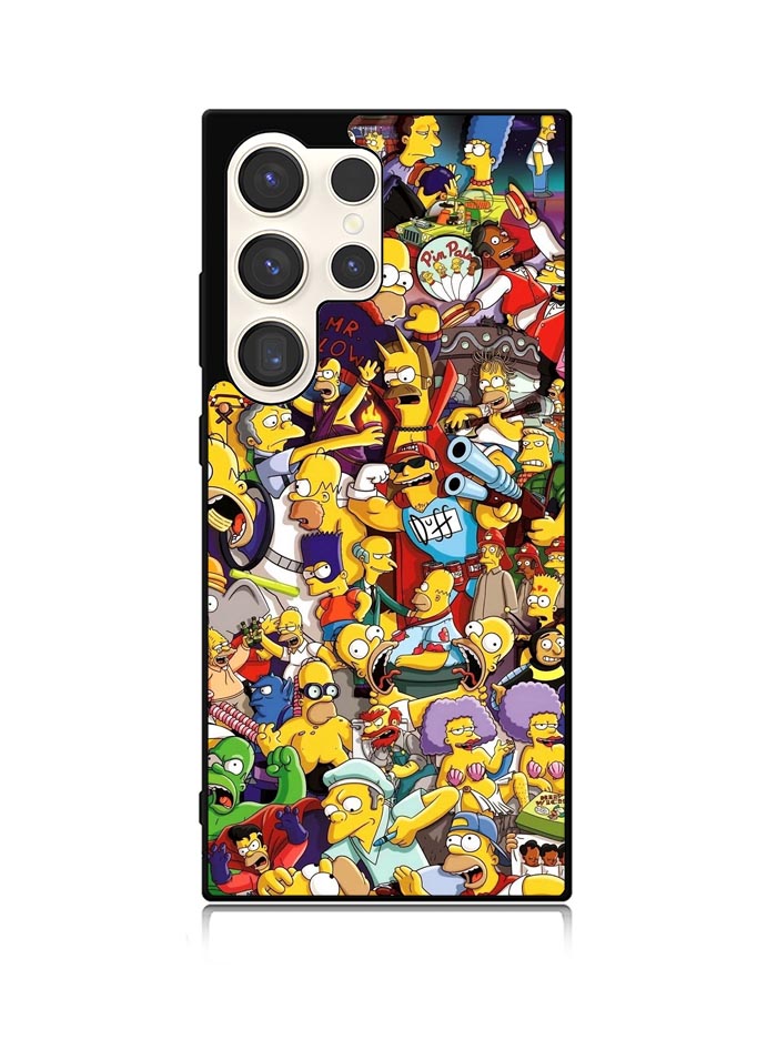 The Simpsons All Characters Samsung Galaxy S24 Ultra 5G Case